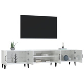 vidaXL Szafka pod TV, wysoki połysk, biała, 180x31,5x40 cm