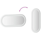 vidaXL Lustro łazienkowe z LED, 60x25 cm, owalne