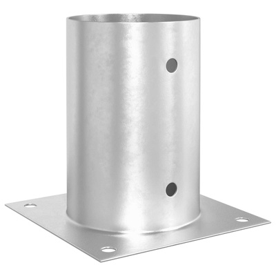 Okrągły kotwicy gruntowej 12 pcs srebrny 15 x 15 x 15 cm Metal