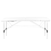 Stół składany do masażu aluminiowy komfort Activ Fizjo 2 segmentowe white 126962