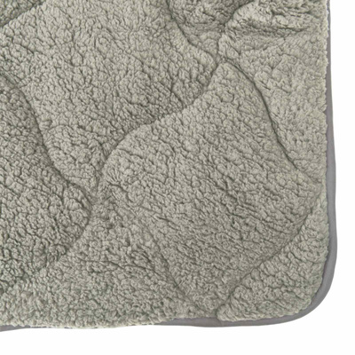 Letni Kołdra Jasnoszary 140 x 220 cm Mikrofibra i Fleece Teddy