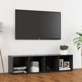 vidaXL Szafka pod TV, szara, 142,5x35x36,5 cm, materiał drewnopochodny