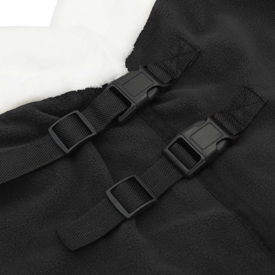 Koc dla Koni Czarny 85 cm Polarowy fleece