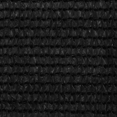 Parawan balkonowy, czarny, 75x600 cm, HDPE