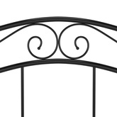 Rama łóżka, czarna, metalowa, 120 x 200 cm