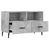 Szafka pod TV, szarość betonu, 80x36x50 cm vidaXL