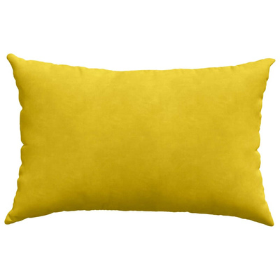 Poduszki na sofę 2 pcs Żółty 60 x 40 cm Tkanina sztruksowa