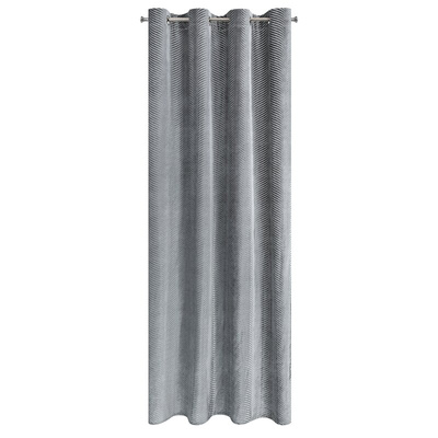 Zasłona Lussi stalowa 140x250