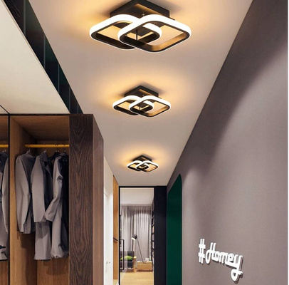 Lampa Sufitiowa Kwadrat 22W CZARNA  DL-B02- BARWA NEUTRALNA