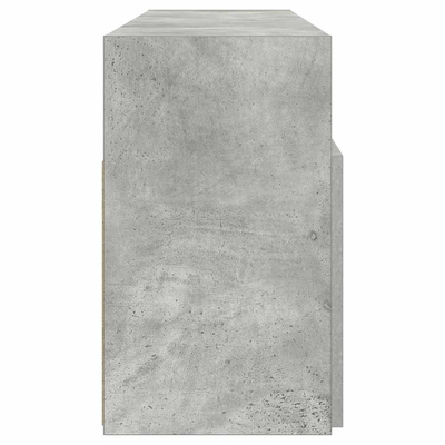 Szafka TV z oświetleniem LED, szarość betonu, 120x30x50 cm