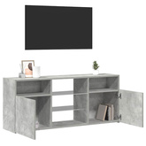 Szafka TV z oświetleniem LED, szarość betonu, 120x30x50 cm