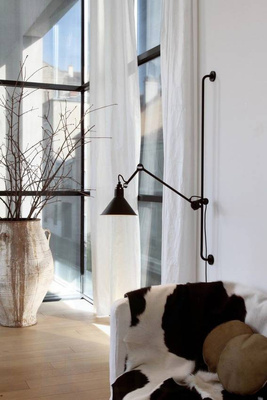 Lampe Gras N214 Kinkiet Czarny Matowy