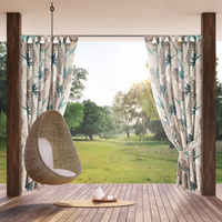 Zasłona Garden beżowa 155x260 wariant 4