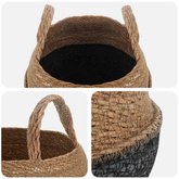 Doniczka z uchwytami 2 pcs Czarny ? 32 x 32 cm