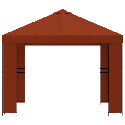 Altana 3 x 3 m terakota Poliester i Stal 190 gsm