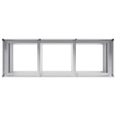 Doniczka 120x40x80 cm Stal ocynkowana