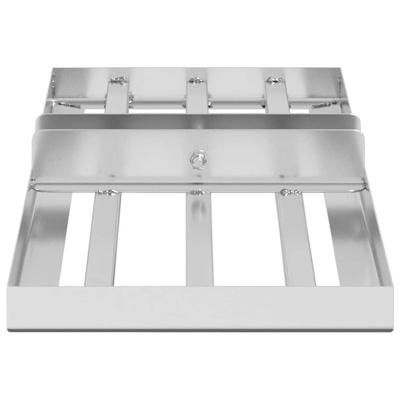 Rake leveling do ogrodu Srebrny 75 x 25 x 6 cm Stal nierdzewna