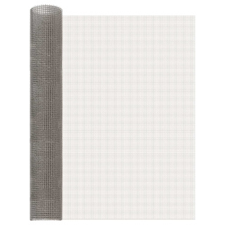 Siatka ekranowa 80 x 500 cm 3 Mesh Stal nierdzewna 201 srebrny