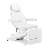 Elektryczny fotel kosmetyczny SILLON CLASSIC 3 silniki z kołyską pedi biały 148292