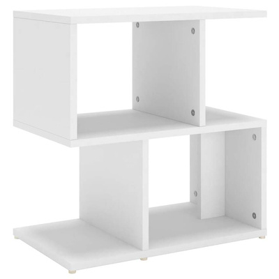 vidaXL Szafka nocna, biała, 50x30x51,5 cm, materiał drewnopochodny