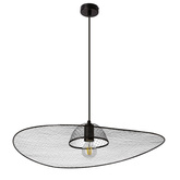 Lampa wisząca DECO designerska  – czarny klosz kapelusz – nowoczesne oświetlenie salonu i sypialni E27