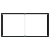 Podniesiona rabata ogrodowa Czarny 200 x 100 x 91 cm