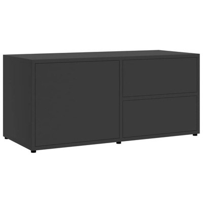 vidaXL Szafka pod TV, szara, 80x34x36 cm, materiał drewnopochodny