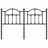 Metalowe wymienne wezgłowie, czarne, 135 cm