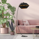 Lampa stojąca  PIANO LP BLACK/GOLD
