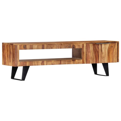 vidaXL Szafka pod TV, 140x30x40 cm, lite drewno sheesham