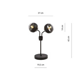Lampka nocna  NOVA LN2 BLACK/STRIPE