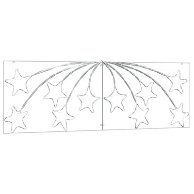 Gwiazda Świąteczna Wielokolorowe 182 x 58 cm PVC