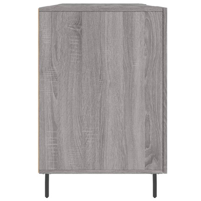 vidaXL Biurko, szary dąb sonoma, 140x50x75 cm, materiał drewnopochodny