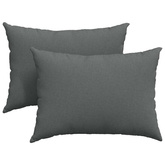 Poduszki na sofę 2 pcs Ciemnoszary 70 x 50 cm tkanina