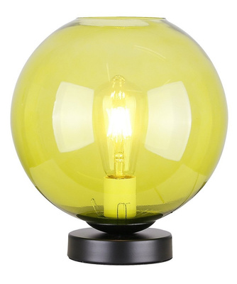 Lampka gabinetowa nocna zielone szkło 60W E27 Globe Candellux 41-78292