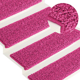 Maty na schody 15 szt. 65x21x4 cm Różowe prostokątne krawędzie