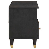Szafka pod telewizor Czarny 100 x 33 x 46 cm Drewno z mango