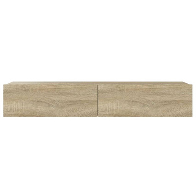 vidaXL Szafka pod TV z oświetleniem LED, dąb sonoma, 90x35x15,5 cm