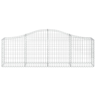 Kosze gabionowe, 30 szt, 200x30x60/80 cm, galwanizowane żelazo