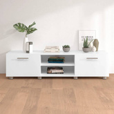 vidaXL Szafka pod TV, biała, 140x40x35 cm materiał drewnopochodny
