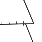 vidaXL Metalowa choinka świąteczna, do dekoracji, czarna, 90 cm model standard