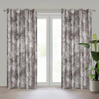 Zasłona Ester stalowa 140x250