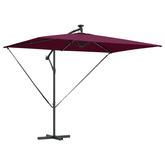 Parasol plażowy Bordeaux Czerwony 294 x 200 x 270 cm