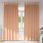 Firany blackout z kółkami 2 pcs Jasny Brąz 225 x 140 cm