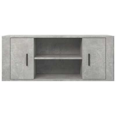 vidaXL Szafka pod TV, szarość betonu, 100x35x40 cm wariant 5