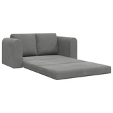 Sofa Bed Ciemnoszary 148 x 71 x 83 cm Aksamit