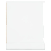 vidaXL Szafka pod TV, biała na wysoki połysk, 93x35,5x45 cm
