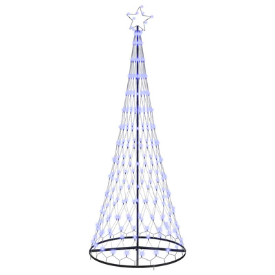 Choinka świąteczna LED z 295 diodami LED Niebieski 250 cm Metal