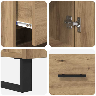 Highboard Dąb rzemieślniczy 34,5 x 34 x 180 cm