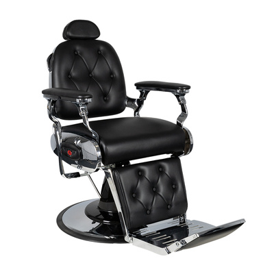 Gabbiano fotel barberski Pietro czarny 133508